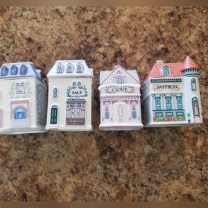 Lenox Spice Village Houses Dill Sage Clove Saffron